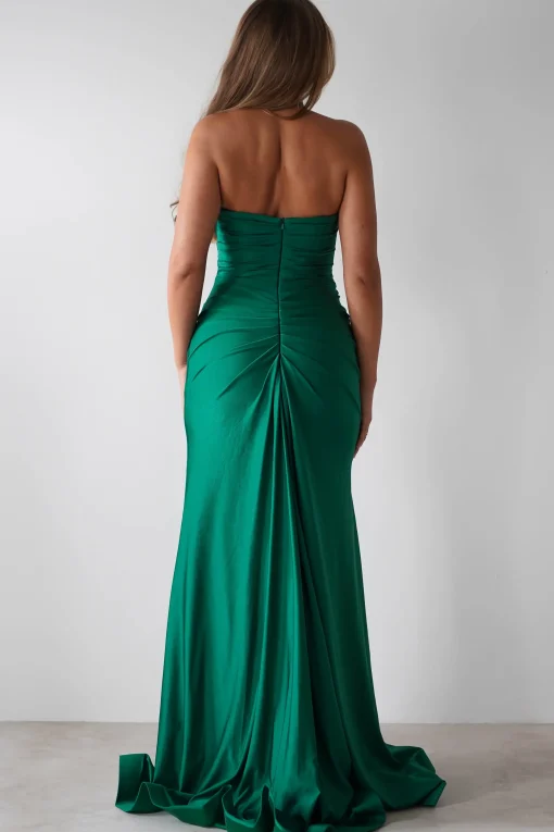 Adele Stretchy Halterneck Gown | Green*Cinderella Sale