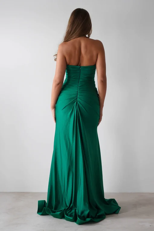 Adele Stretchy Halterneck Gown | Green*Cinderella Sale
