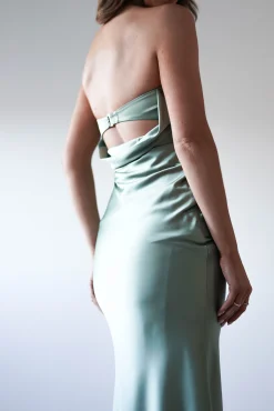 Allegra Gathered Midaxi Dress | Sage*Cinderella Outlet