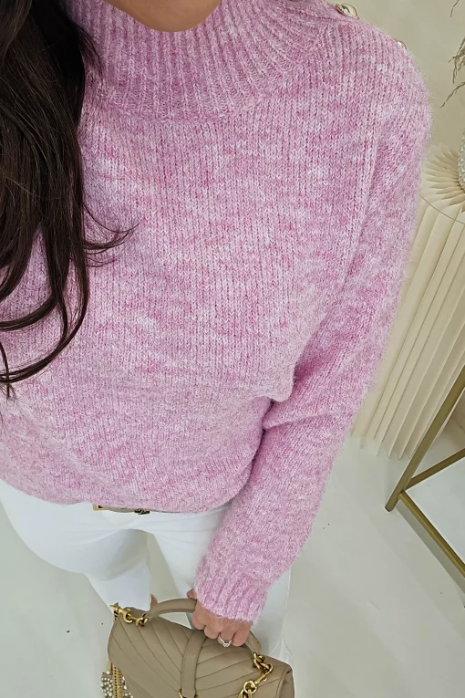 Ayda Cosy Knitted Jumper | Pink*Casual Fashion