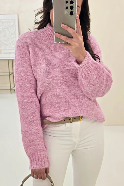 Ayda Cosy Knitted Jumper | Pink*Casual Fashion