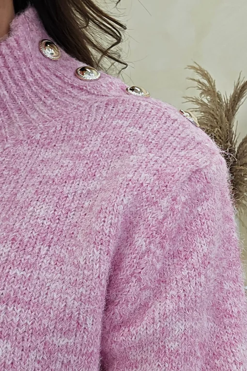 Ayda Cosy Knitted Jumper | Pink*Casual Fashion