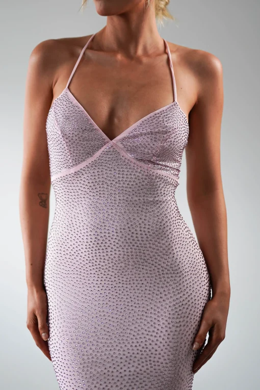 Cataleya Rhinestone Bodycon Gown | Pink*LOVESOME Fashion