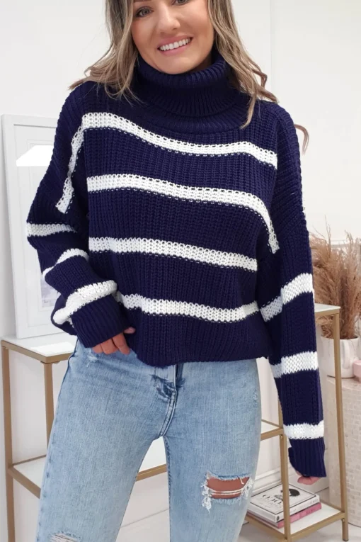 Catalina Striped Jumper | Navy*Casual New