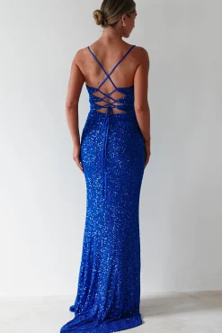 Clarisse Bodycon Sequin Gown | Royal Blue*PINK BOOM Fashion