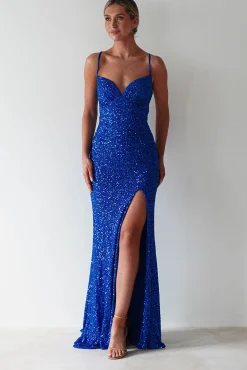 Clarisse Bodycon Sequin Gown | Royal Blue*PINK BOOM Fashion