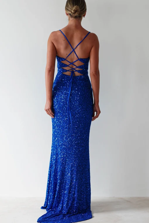 Clarisse Bodycon Sequin Gown | Royal Blue*PINK BOOM Fashion