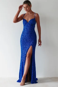Clarisse Bodycon Sequin Gown | Royal Blue*PINK BOOM Fashion