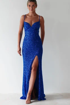 Clarisse Bodycon Sequin Gown | Royal Blue*PINK BOOM Fashion