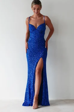 Clarisse Bodycon Sequin Gown | Royal Blue*PINK BOOM Fashion