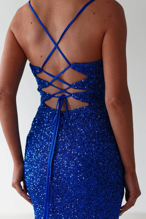Clarisse Bodycon Sequin Gown | Royal Blue*PINK BOOM Fashion
