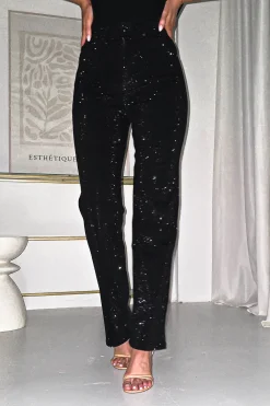 Coleen Sparkle Diamante Jeans | Black*Casual Sale