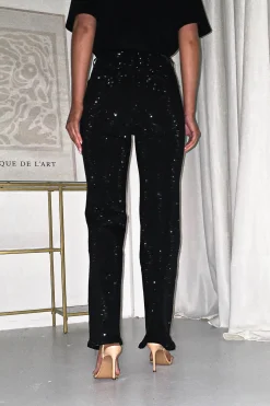 Coleen Sparkle Diamante Jeans | Black*Casual Sale