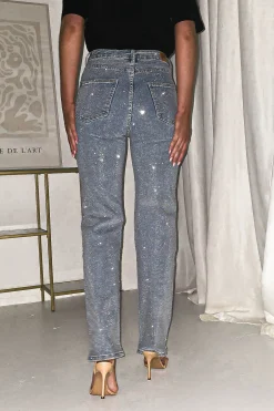 Coleen Sparkle Diamante Jeans | Light Blue*Casual Sale