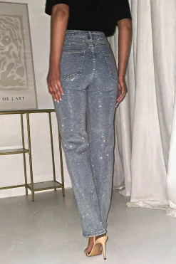 Coleen Sparkle Diamante Jeans | Light Blue*Casual Sale