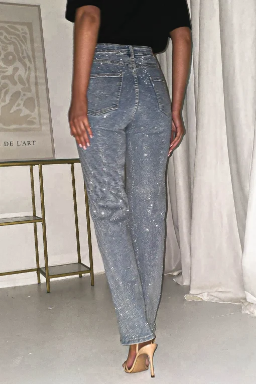 Coleen Sparkle Diamante Jeans | Light Blue*Casual Sale