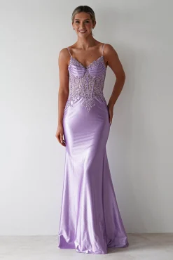 Eternity Glitter Bodycon Gown | Lilac*Cinderella Outlet