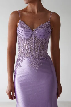 Eternity Glitter Bodycon Gown | Lilac*Cinderella Outlet