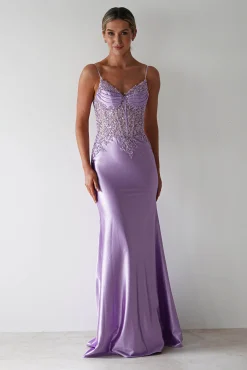 Eternity Glitter Bodycon Gown | Lilac*Cinderella Outlet