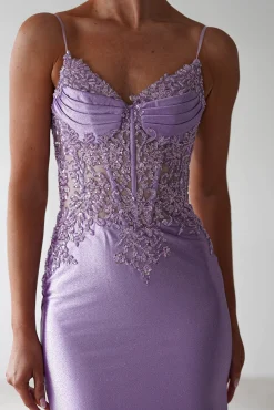 Eternity Glitter Bodycon Gown | Lilac*Cinderella Outlet