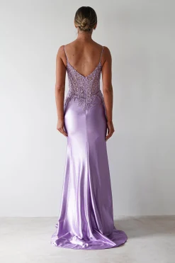 Eternity Glitter Bodycon Gown | Lilac*Cinderella Outlet
