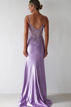 Eternity Glitter Bodycon Gown | Lilac*Cinderella Outlet