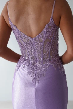 Eternity Glitter Bodycon Gown | Lilac*Cinderella Outlet