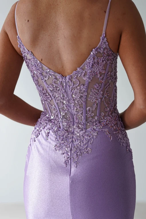 Eternity Glitter Bodycon Gown | Lilac*Cinderella Outlet