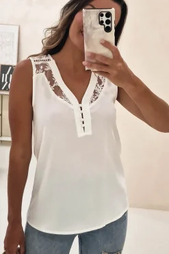 Hermie Lace Blouse | Ivory*EXQUISSS Outlet