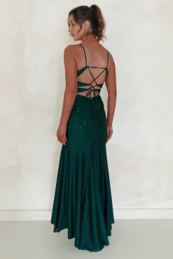 Jennifer Diamante Bodycon Gown | Dark Green*Factory Clearance