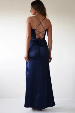 Julianne Corset Satin Gown | Navy*Cinderella Best