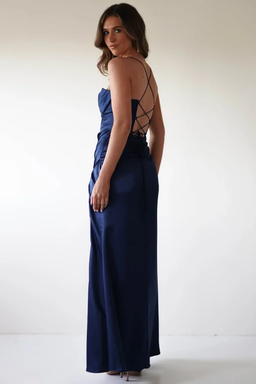 Julianne Corset Satin Gown | Navy*Cinderella Best