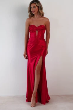 Karra Bodycon Strapless Gown | Red*Fu0026P Outlet