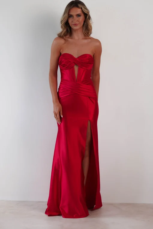 Karra Bodycon Strapless Gown | Red*Fu0026P Outlet
