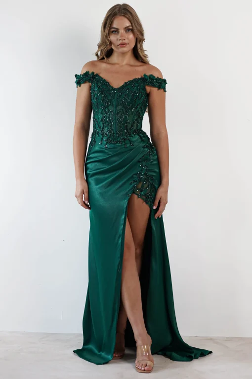 Khacy Embellished Gown | Emerald*Cinderella Sale