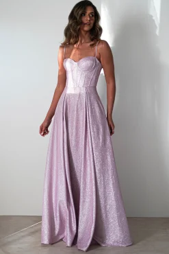 Luna Glitter Corset Aline Gown | Pink*Cinderella Outlet