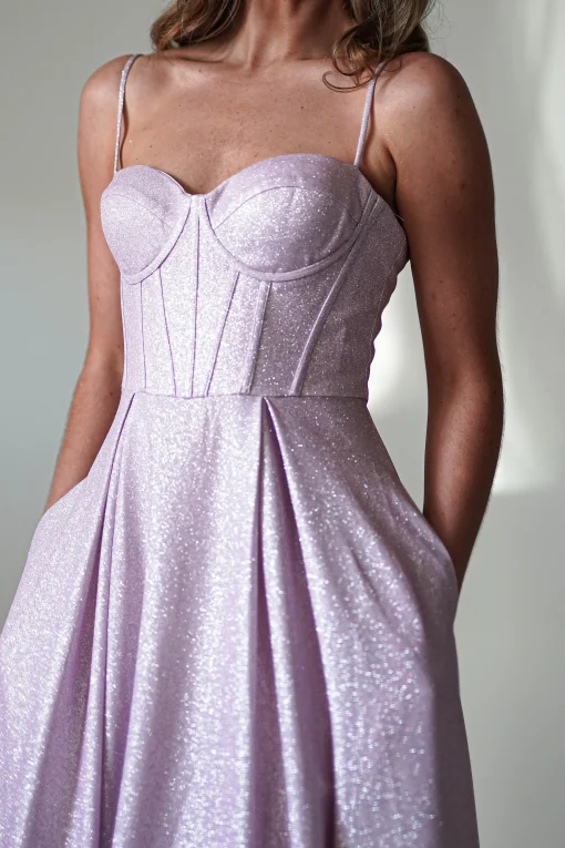 Luna Glitter Corset Aline Gown | Pink*Cinderella Outlet