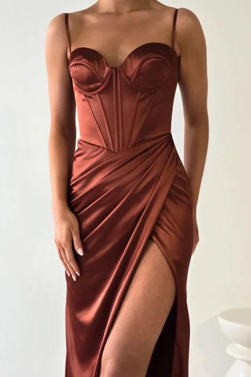 Maja Satin Corset Gown | Rust*cinderella New