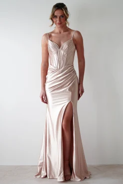 Meaghan Bodycon Gown | Champagne*PINK BOOM New