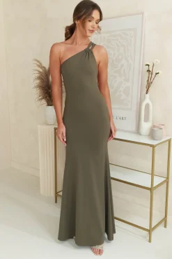 Milana Bodycon Maxi Gown | Olive*Factory Clearance