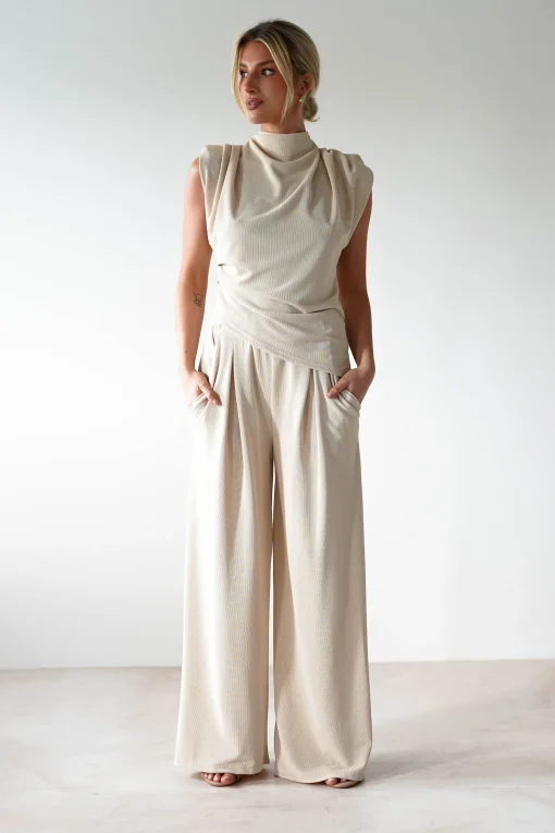 Mina Strechy 2 Piece Set | Cream*Casual Best