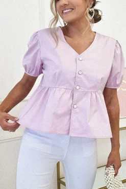 Minnie Bow Detail Blouse | Lilac*Oh Hello Clothing Online