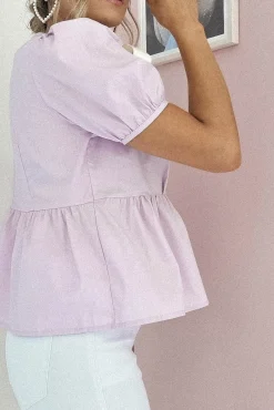 Minnie Bow Detail Blouse | Lilac*Oh Hello Clothing Online