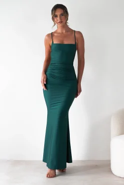 Monette Bodycon Maxi Gown | Emerald Green*Cinderella Sale
