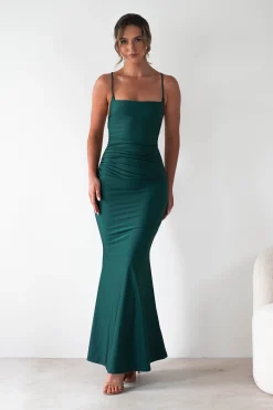 Monette Bodycon Maxi Gown | Emerald Green*Cinderella Sale