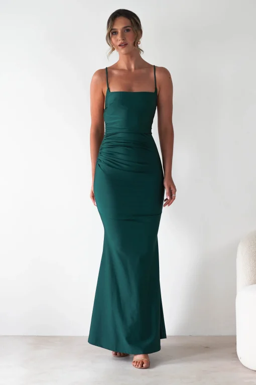 Monette Bodycon Maxi Gown | Emerald Green*Cinderella Sale
