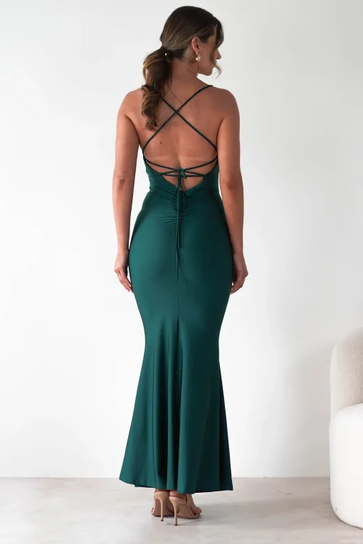 Monette Bodycon Maxi Gown | Emerald Green*Cinderella Sale