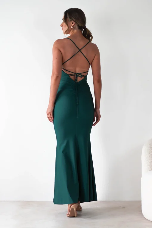 Monette Bodycon Maxi Gown | Emerald Green*Cinderella Sale