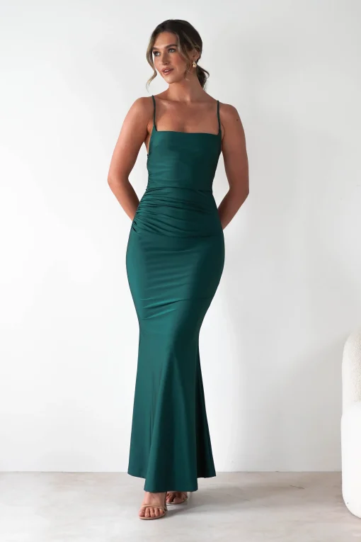 Monette Bodycon Maxi Gown | Emerald Green*Cinderella Sale