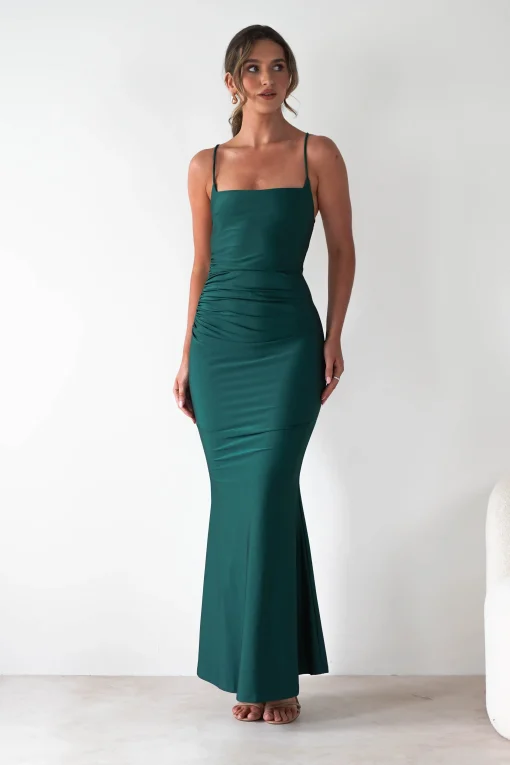 Monette Bodycon Maxi Gown | Emerald Green*Cinderella Sale